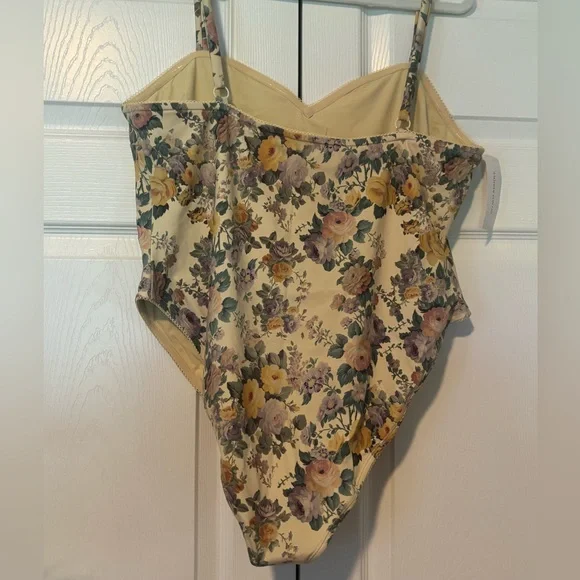The Blonde Floral Cannes one piece swimsuit; 1X - Picture 6 of 11
